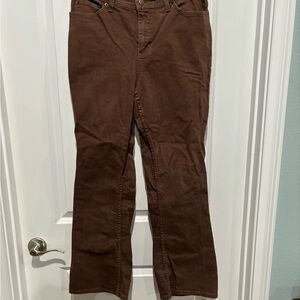 Denim & Co. Brown Boot Cut Jeans, Sz 12